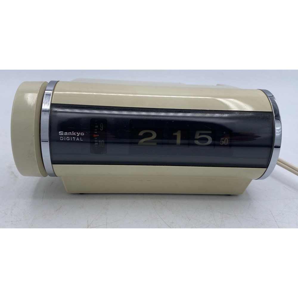 Vintage SANKYO Digital Alarm Clock  Model 412 Tokyo Japan Rare Works Tested